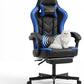 Desk Computer Gaming Chair - High Back Ergonomic Office Chair with Footrest and Lumbar Support, Swivel Comfy Home Gamer Video Game Chairs with Pocket Spring Cushion for Adults
