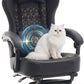 Gaming Chair Breathable Leather with Pocket Spring Cushion, Wide and High Ergonomic Office Chair with Headrest, Computer Gaming Chair with Footrest for Adult and Teen