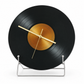 Vinyl Record Clock - Retro Mid-Century Glass Desk Clock for Gaming Room