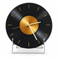 Vinyl Record Clock - Retro Mid-Century Glass Desk Clock for Gaming Room
