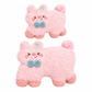 Plush Headrest & Lumbar Support Set - Cute Cartoon Car Seat & Gaming Chair Cushion