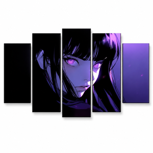 Fantasy Girl Wall Art - LED Light Up Gaming Room Poster Decor