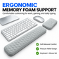 Memory Foam Keyboard Wrist Rest - Massage Texture Ergonomic Support Pad