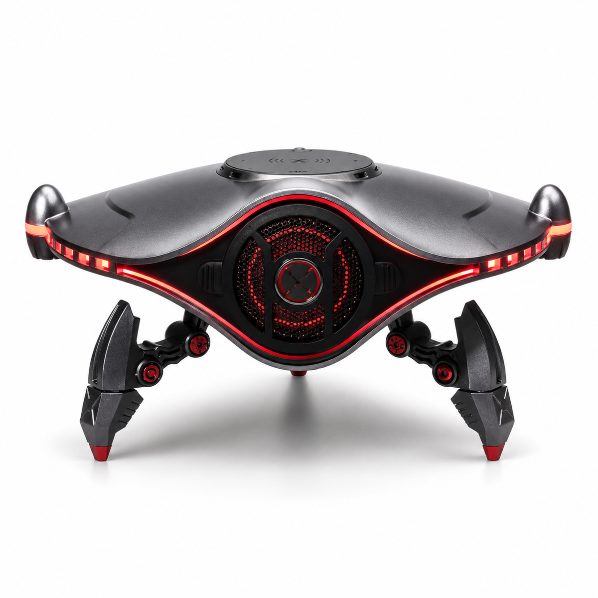 Cyber Mecha Bluetooth Speaker - RGB Wireless Charger Gaming Desk Audio