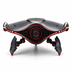 Cyber Mecha Bluetooth Speaker - RGB Wireless Charger Gaming Desk Audio