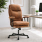Ergonomic High Back Fabric Office Chair with Padded Armrests - Swivel Computer Desk Chair