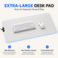 Minimal Solid Desk Mat - Premium Extended Mouse Pad