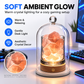 Crystal Aroma Diffuser Night Light - Rechargeable Salt Lamp with Essential Oils