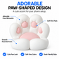 Cat Paw Phone Holder - Cute Silicone Desktop Stand for Gaming Desk & Office