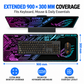 Gradient Gaming Mouse Pad XL - Premium FPS Desk Mat with Stitched Edges