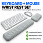 Memory Foam Keyboard Wrist Rest - Massage Texture Ergonomic Support Pad