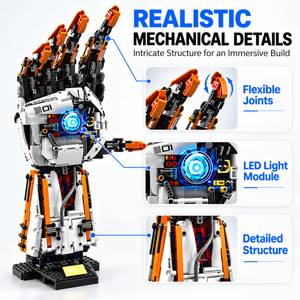 Cyberpunk Mechanical Arm Ambient Lamp - DIY Model Kit Desk Decor Light