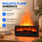 Fireplace Flame Humidifier - Aroma Diffuser with Remote Control and Timer