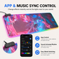 Fantasy Style RGB Gaming Mouse Pad - LED Light Up Extended Desk Mat