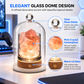Crystal Aroma Diffuser Night Light - Rechargeable Salt Lamp with Essential Oils