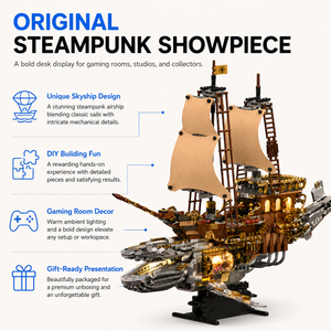 Steampunk Vintage Ambient Lamp - DIY Mechanical Model Kit Desk Light