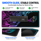 Gradient Gaming Mouse Pad XL - Premium FPS Desk Mat with Stitched Edges