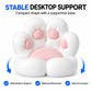Cat Paw Phone Holder - Cute Silicone Desktop Stand for Gaming Desk & Office