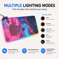 Fantasy Style RGB Gaming Mouse Pad - LED Light Up Extended Desk Mat