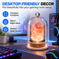 Crystal Aroma Diffuser Night Light - Rechargeable Salt Lamp with Essential Oils