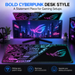 Gradient Gaming Mouse Pad XL - Premium FPS Desk Mat with Stitched Edges