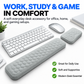 Memory Foam Keyboard Wrist Rest - Massage Texture Ergonomic Support Pad