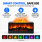 Fireplace Flame Humidifier - Aroma Diffuser with Remote Control and Timer