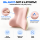 Lumbar Support Pillow - Memory Foam Back Cushion for Gaming Chair & Office Seat
