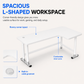 L-Shaped Corner Gaming Desk