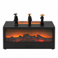Fireplace Flame Humidifier - Aroma Diffuser with Remote Control and Timer