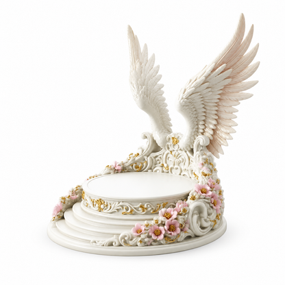 Angel Wing Mouse Display Stand - Desktop Gaming Mouse Holder Decor