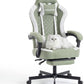 Desk Computer Gaming Chair - High Back Ergonomic Office Chair with Footrest and Lumbar Support, Swivel Comfy Home Gamer Video Game Chairs with Pocket Spring Cushion for Adults