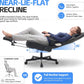 Ergonomic Gaming Chair for Adults - Big and Tall Desk Chair with Lumbar Support and Mechanical Arm Armrests, Comfortable Gamer Computer Chair, Gaming Chairs with Footrest