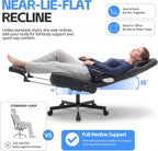 Ergonomic Gaming Chair for Adults - Big and Tall Desk Chair with Lumbar Support and Mechanical Arm Armrests, Comfortable Gamer Computer Chair, Gaming Chairs with Footrest