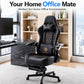 Ergonomic Gaming Chair for Adults - Big and Tall Desk Chair with Lumbar Support and Mechanical Arm Armrests, Comfortable Gamer Computer Chair, Gaming Chairs with Footrest