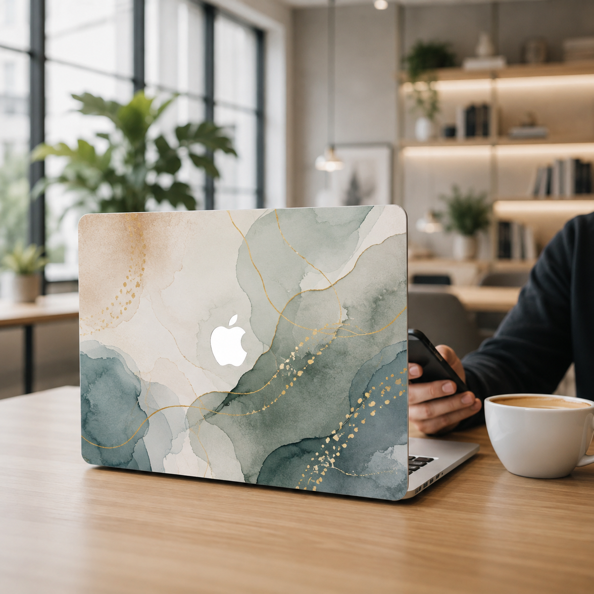 Custom MacBook Skin – Elegant Laptop Decal Wrap Botanical MacBook Air & Pro Cover