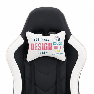 Personalized Gaming Chair Headrest Pillow Custom Memory Foam Neck Cushion Pad with Elastic Strap AOP Any Color Photo Image Logo