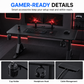 Height Adjustable Gaming Desk - Electric Sit-Stand
